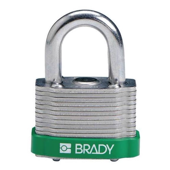 BRADY 143128 Keyed Padlock,Different,1-5/16"W