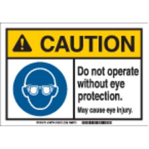 BRADY 145754 Caution Sign,7inHx10inW,Do Not Operate G1893468