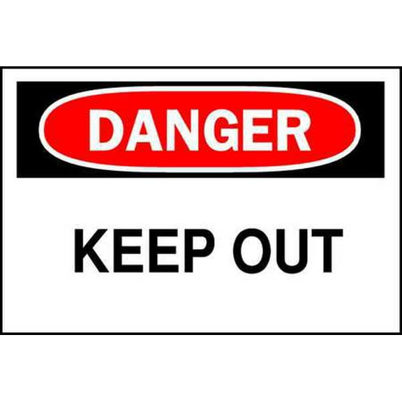 BRADY 22111 Danger Sign,Keep Out,7x10 G1830486