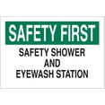 thumbnail image 1 of BRADY 22655 Safety Shower Sign, 10 x 14In, ENG, Text, 1 of 1