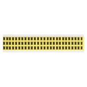 BRADY 3410-M Letter Label,M,1/2in.Hx11/32in.W,Vinyl