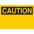 thumbnail image 1 of Brady Caution, Caution, Aluminum, 10" x 14", not reflective  Aluminum  42934, 1 of 1