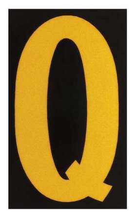 brady 5890-q reflective numbers and letters, q, pk 25