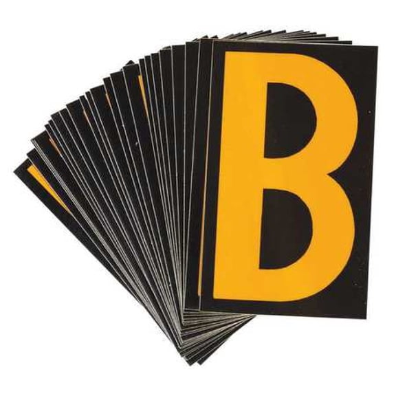 brady 5905-b reflective numbers and letters, b, pk 25