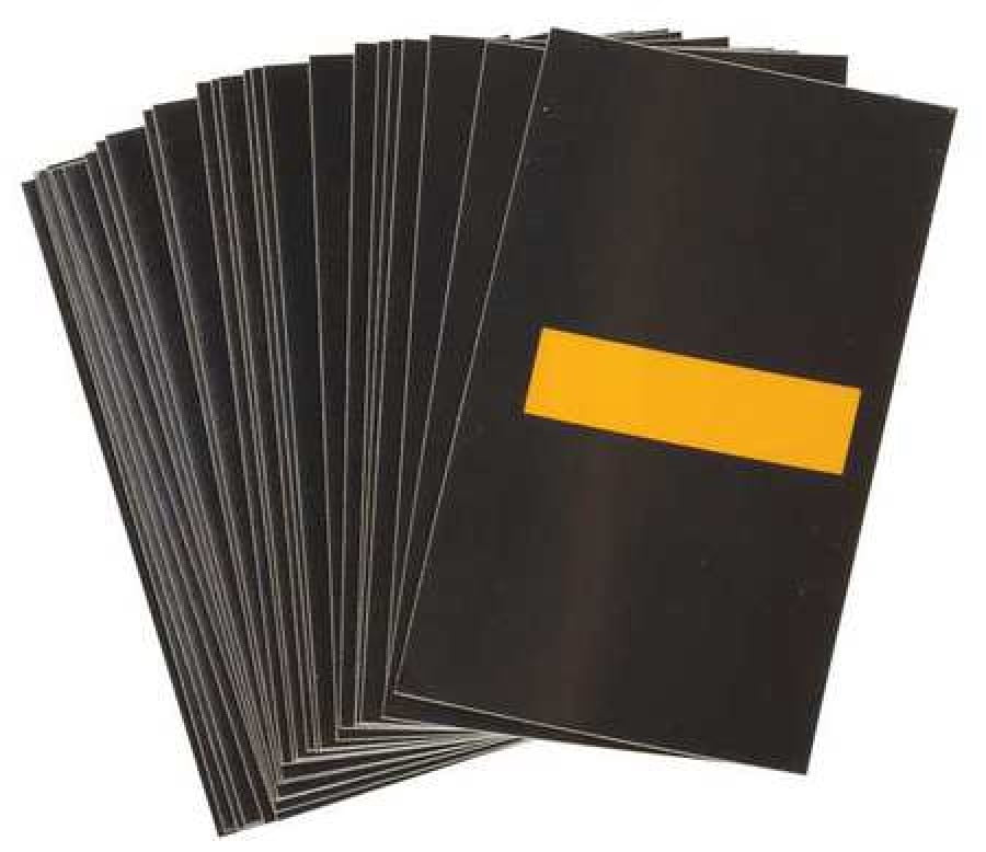 brady 5905-dsh reflective numbers and letters, dash, pk25