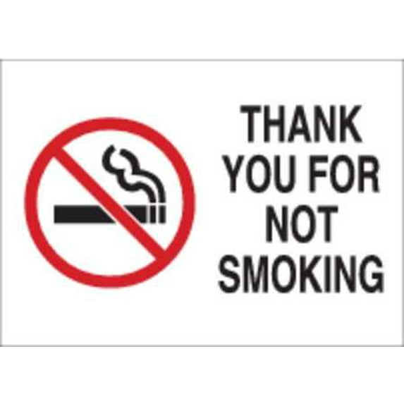 BRADY 72346 No Smoking Sign,10 x 14In,R and BK/WHT G1981686