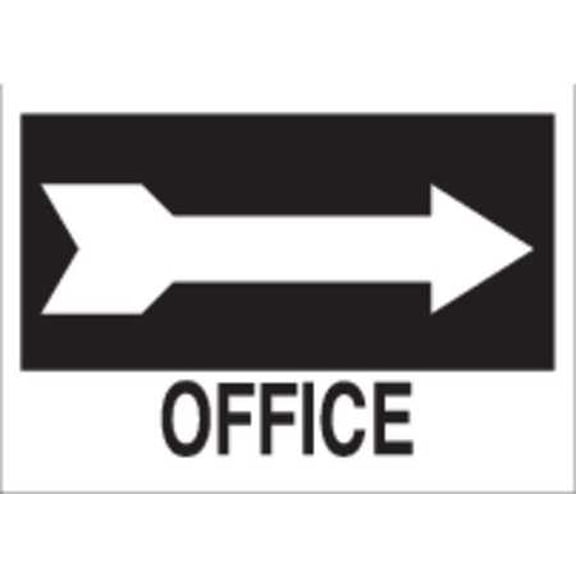 brady facility sign,10" x 14",plastic 22465