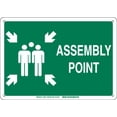 thumbnail image 1 of BRADY Fire Safety Sign,Plastic,20inW,Wht/Grn 139581, 1 of 1