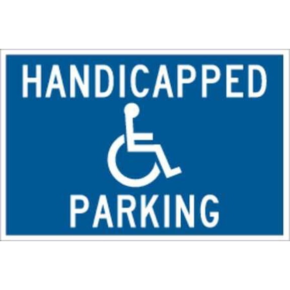 BRADY Parking Sign,10"x14",Aluminum 91331