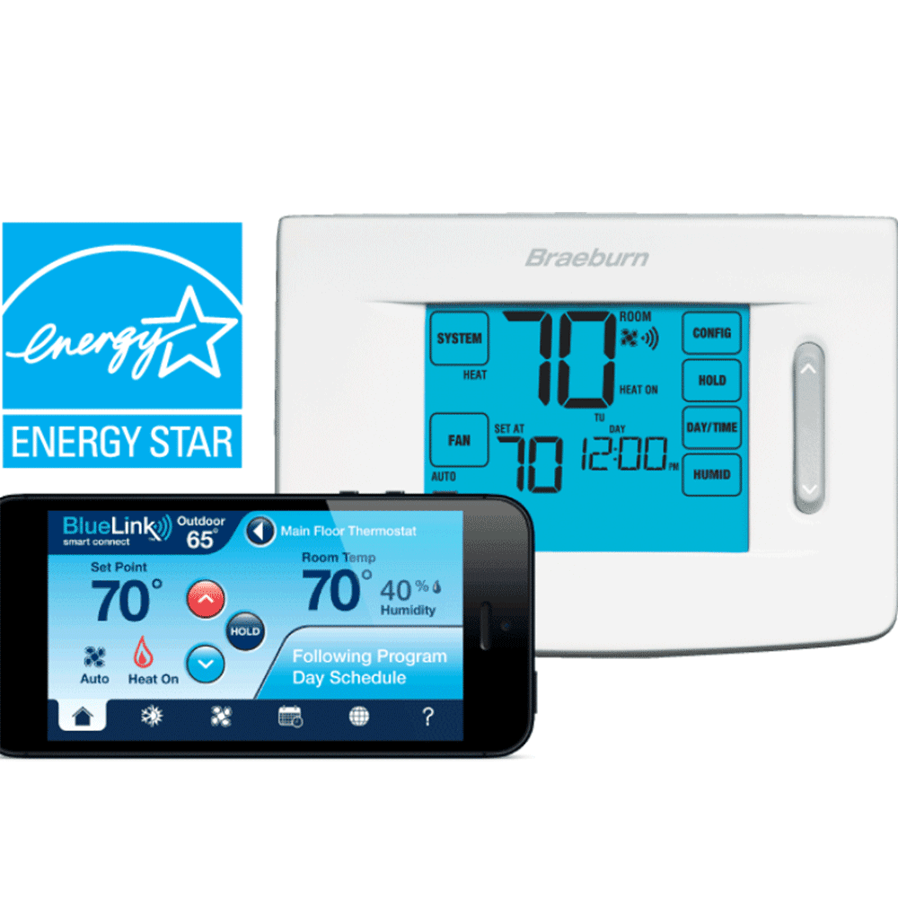 Braeburn Universal Smart Wi-Fi Programmable Touchscreen Thermostat