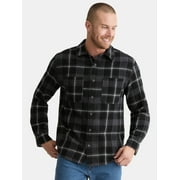 BRAHMA Men’s and Big Men’s Work Cotton Flannel Shirt, Sizes S-3XL