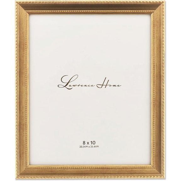 BRAID AND BEAD Burnished Gold Composite-Wood 8x10 frame - 8x10