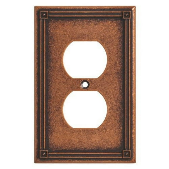 BRAINERD 135766 Ruston Single Duplex Outlet Wall Plate / Switch Plate / Cover