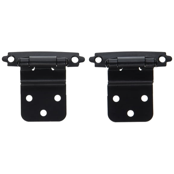BRAINERD MFG CO/LIBERTY HDW Inset Hinge, Self-Closing, Flat Black, 3/8-In. H0104AC-FB-O3