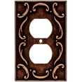 thumbnail image 1 of BRAINERD MFG CO/LIBERTY HDW Duplex Wall Plate, 1-Gang, French Lace, Sponged Copper Zinc, 1 of 1