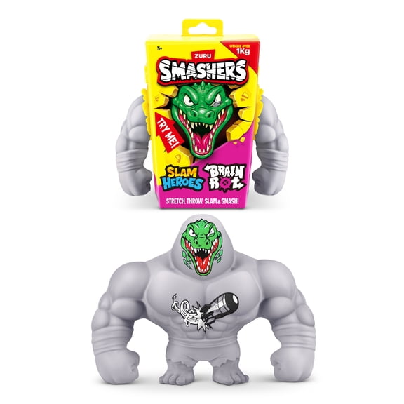 Smashers SLAM Heroes Bombardino Crocodilo by ZURU - Collectible Stretchable Toy for Boys & Girls Ages 3+