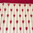 thumbnail image 1 of [BRAND CLEARANCE] 78.74X39.37 Tassel String Door Curtain Line Curtain Heart Decor Window Room Divider String Curtain (Burgundy), 1 of 4