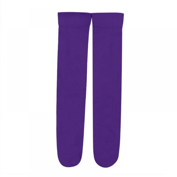 [BRAND CLEARANCE!!!] 3-12Y Kids Sock Candy Color Baby Knee High Long Socks For Girl Children Clothing Accessories 7 Colors (Purple)