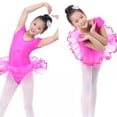 thumbnail image 1 of [BRAND CLEARANCE!!!] 3-7Y Gymnastics Leotard for Girls Child Ballet Dress Professional Ballet Tutu Dress Leotard Dance Clothes Ballet Clothing (Rose red), 1 of 7
