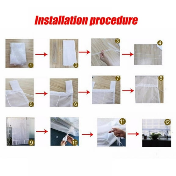 [BRAND CLEARANCE] 60X155cm Translucent Rome Style Curtains Kitchen Book Balcony Window for Livingroom Bedroom Kitchen (White)