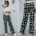 thumbnail image 1 of BRAND DROPSHIPPING!Christmas Pants Women Trousers Elastic Waist Trousers Cartoon Print Casual Straight Trousers Loose Pants, 1 of 9