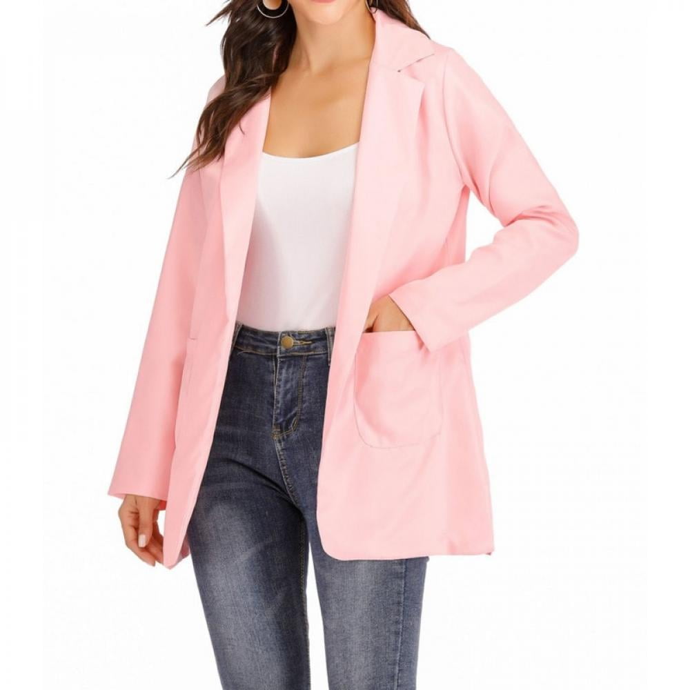 BRAND Factory Price Autumn Lapel Slim Fit Coat Long Sleeve Women Jacket Blazer Autumn Fashion Blazer Jackets Office Work Suit Walmart
