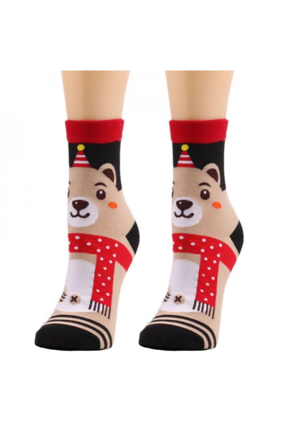 [BRAND] Final Clear Out!Christmas Socks Elk Snowman Santa Socks Personalized Warm Women Soft Christmas Gift Fashionable Sweet Tube Socks