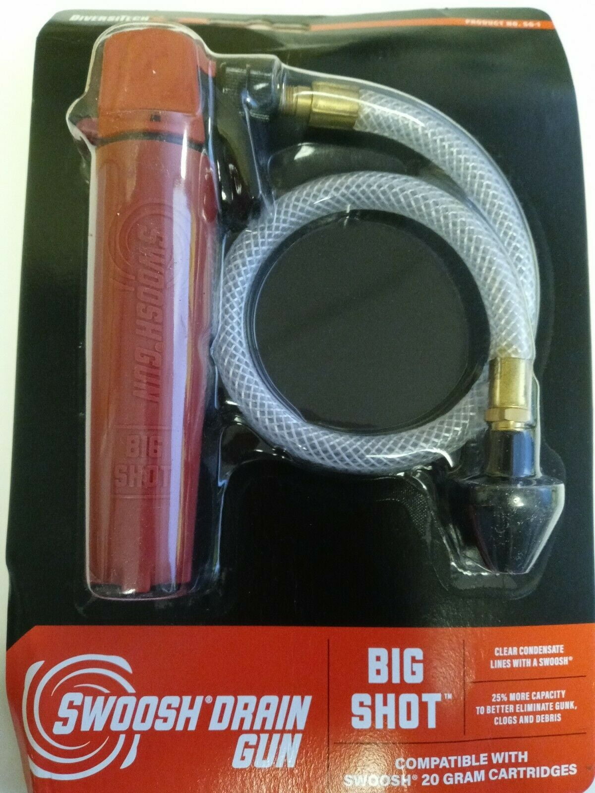 DiversiTech SG1 20G SWOOSH High Pressure HVAC Drain Gun For AC Clog