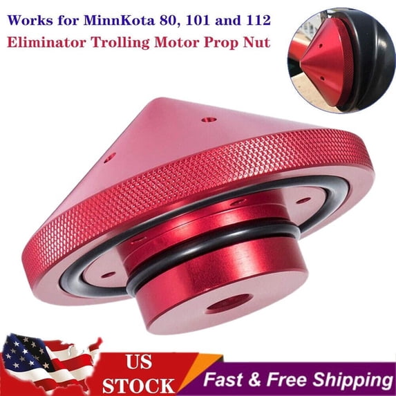 BRAND NEW Eliminator Trolling Motor Prop Nut Red For T-H Marine Minn Kota