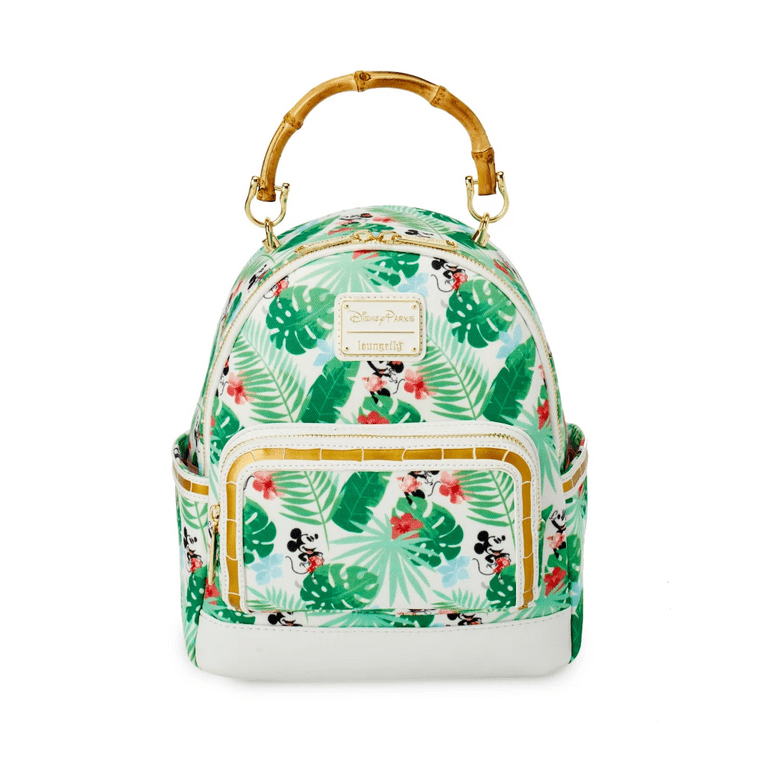 Disney Parks Stitch Tropical Florals Mini Backpack Bag New with Tag 