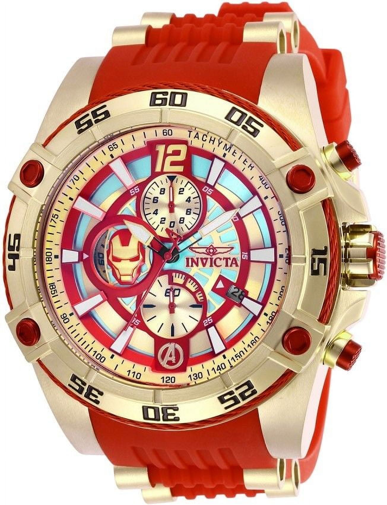 BRAND NEW MENS (26796) MARVEL IRON MAN LIMITED EDITION RED GOLD WATCH