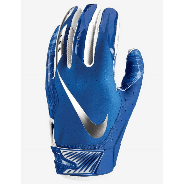 BRAND NEW Nike Vapor Jet 5.0 Receiver Gloves - ADULT & YOUTH SIZES, COLORS  (YOUTH,L,ROYAL BLUE/CHROME) 