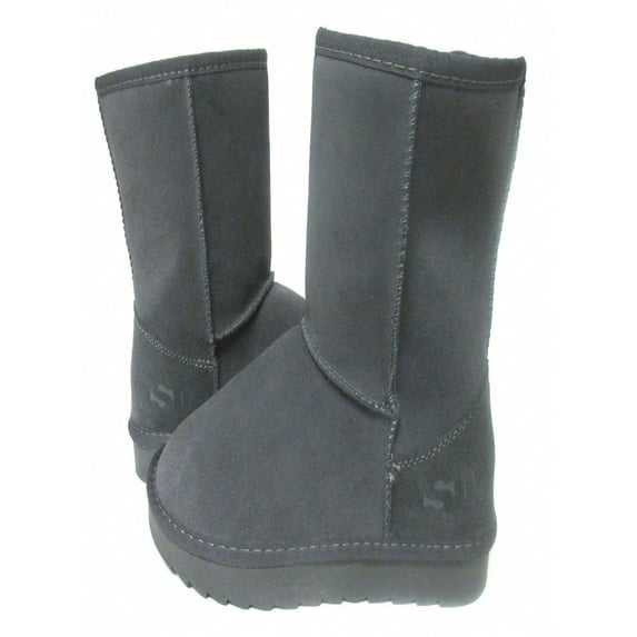 BRAND NEW WOMEN CLASSIC SHORT BOOT GREY 1233 ORIGINAL