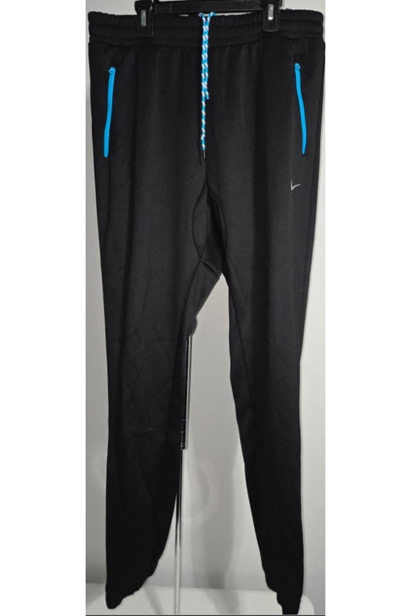 BRANDED ATHLETIC PANTS SIZE L BLACK/BLUE NIKE 647507-013 COUNTRY INDONESIA