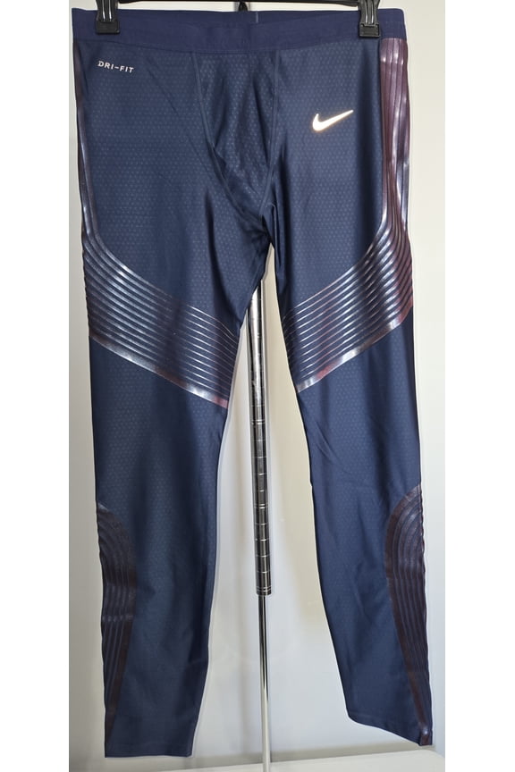 BRANDED ATHLETIC TIGHT SIZE 2XL NAVY BLUE NIKE RUNNING 717750-411