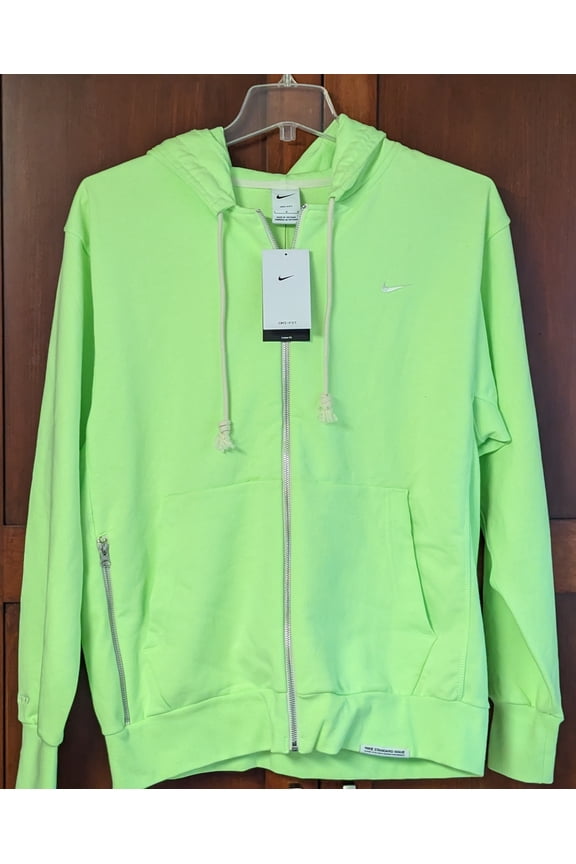 BRANDED HOODIE NEON GREEN NIKE SIZE L CK6362-345
