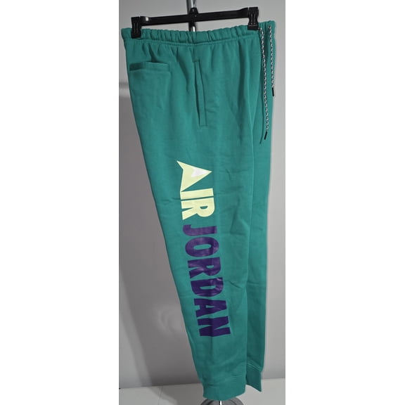 BRANDED SWEATPANTS SIZE L GREEN/MULTICOLOR JORDAN JUMPMAN CT3495-370