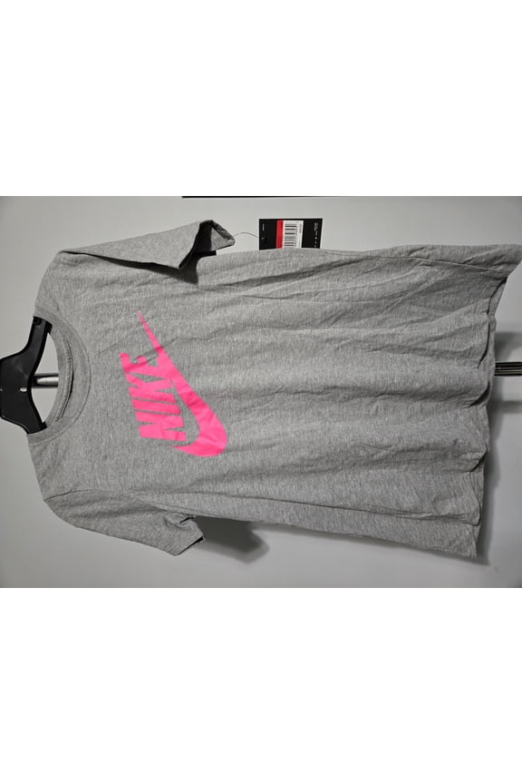 BRANDED WOMEN'S GRAY PINK SIZE L ATHLETIC TSHIRT, NIKE DC9958-063LRG