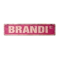 thumbnail image 1 of BRANDI Vintage Plastic Street Sign Childrens Name Room Sign | Indoor/Outdoor |  24" Wide, 1 of 4