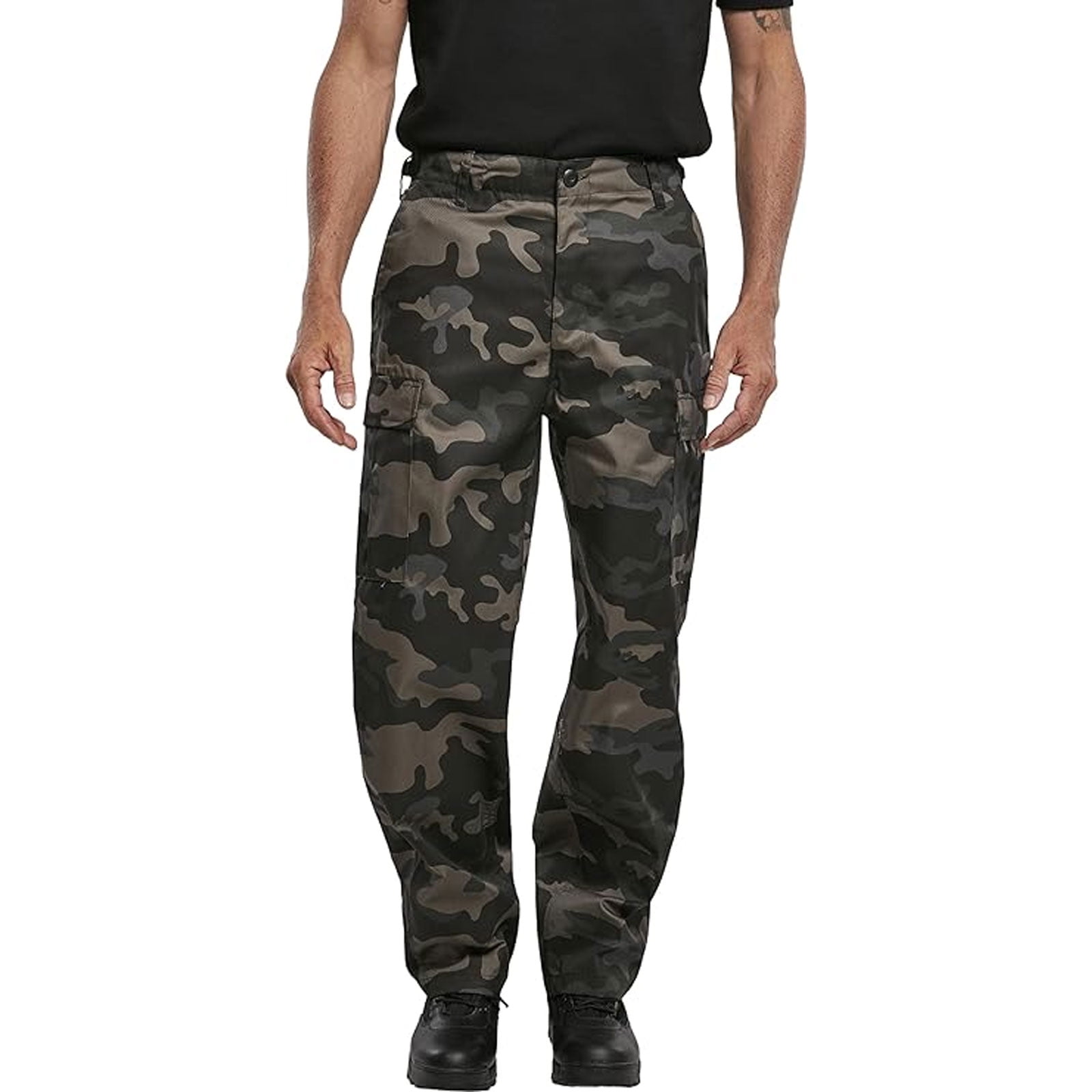 BRANDIT INDIVIDUAL WEAR Adult Male BDU Ranger Pants, Color: Dark Camo ...
