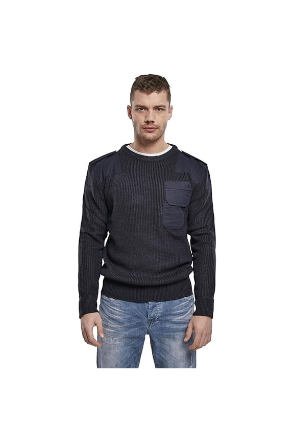 Adult Male Commando Sweater, Color: Navy, Size: XL