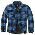thumbnail image 1 of BRANDIT INDIVIDUAL WEAR Adult Male Flannel Lumber Jacket, Color: Blue Black Ch, Size: L, 1 of 4