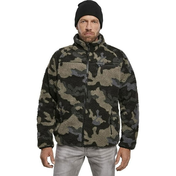 BRANDIT INDIVIDUAL WEAR Adult Male Fleece Full Zip Jacket, Color: Dark Camo, Size: XL