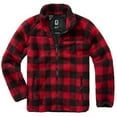 thumbnail image 1 of BRANDIT INDIVIDUAL WEAR Adult Male Fleece Full Zip Jacket, Color: Red Black Ch, Size: XL, 1 of 3