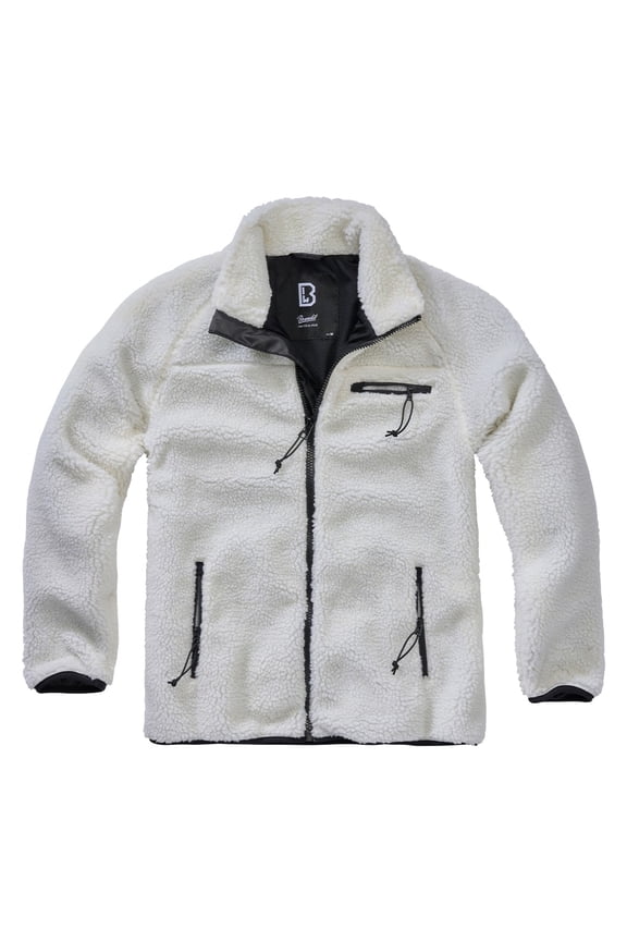 Adult Male Fleece Full Zip Jacket, Color: White, Size: XL