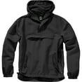 thumbnail image 1 of BRANDIT INDIVIDUAL WEAR Adult Male Light Windbreaker Quarter Zip Pullover, Color: Black, Size: XXL, 1 of 7
