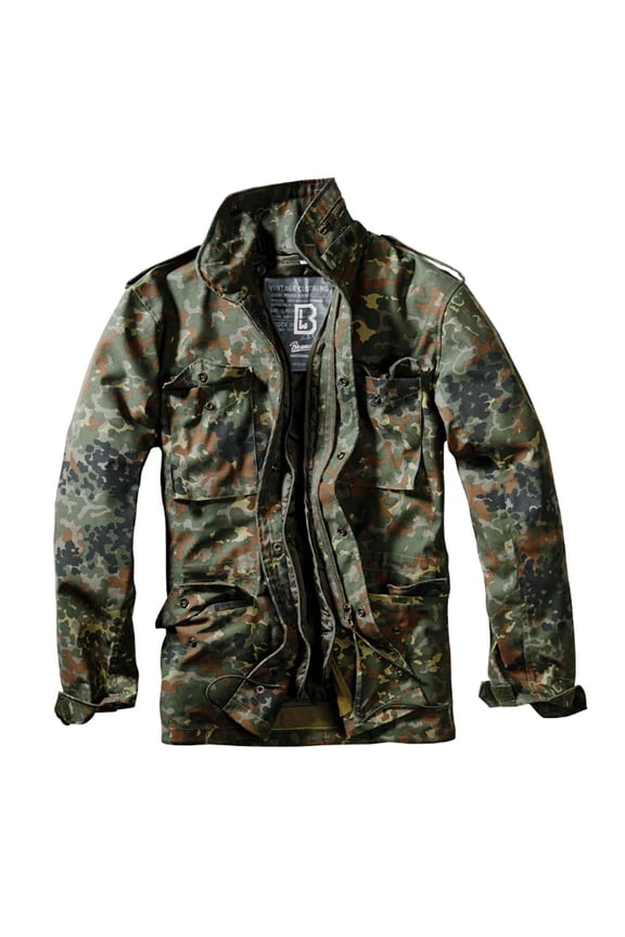 Adult Male M65 Classic Field Jacketet, Color: Flecktarn, Size: XXL