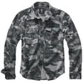 thumbnail image 1 of BRANDIT INDIVIDUAL WEAR Adult Male Rugged Long Sleeve Shirt, Color: Gray Camo, Size: M, 1 of 7
