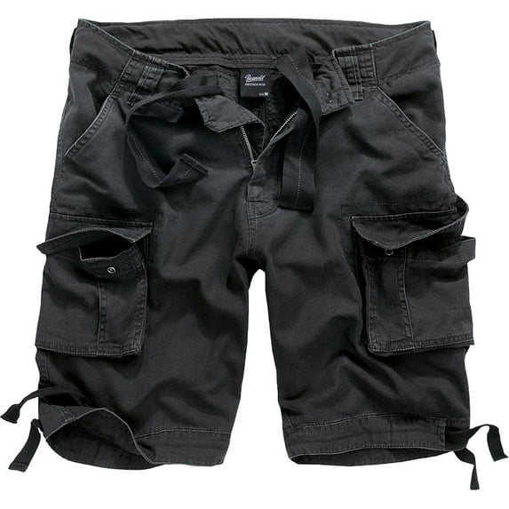 BRANDIT INDIVIDUAL WEAR Adult Male Utility Cargo Shorts, Color: Black, Size: XL (2012-11002-XL)