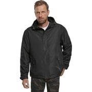 BRANDIT INDIVIDUAL WEAR Adult Male Windbreaker Fleece-Lined Full Zip Jacket, Color Black, Size L